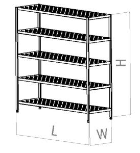 İH-RF-010104 Paslanmaz Soğuk Oda Rafları