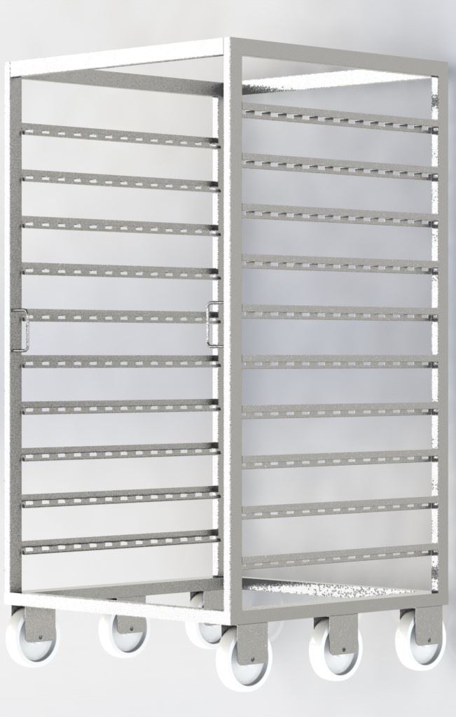 İH-SA-0101-1002  Smoke trolleys /sausage trolleys in the foodstuff industry