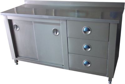 TZG-DÇ-610 / Paslanmaz Dolaplı Çalışma Tezgahı